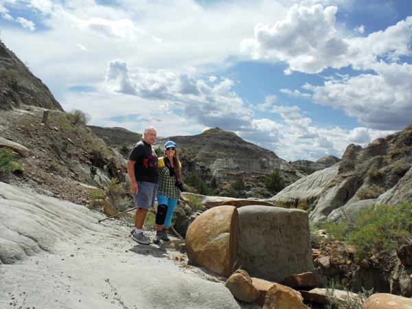 the two RV Gypsies at Makoshika State Park